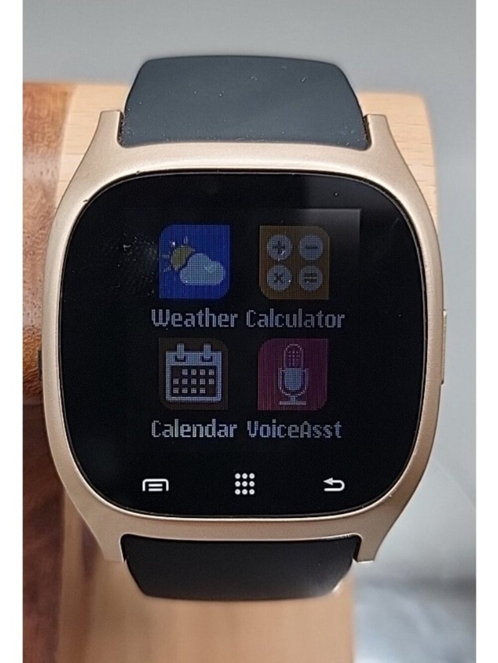 iTOUCH Classic Smartwatch Gold Case Black Silicone Band Model 3360 Tested Works - Picture 8 of 16